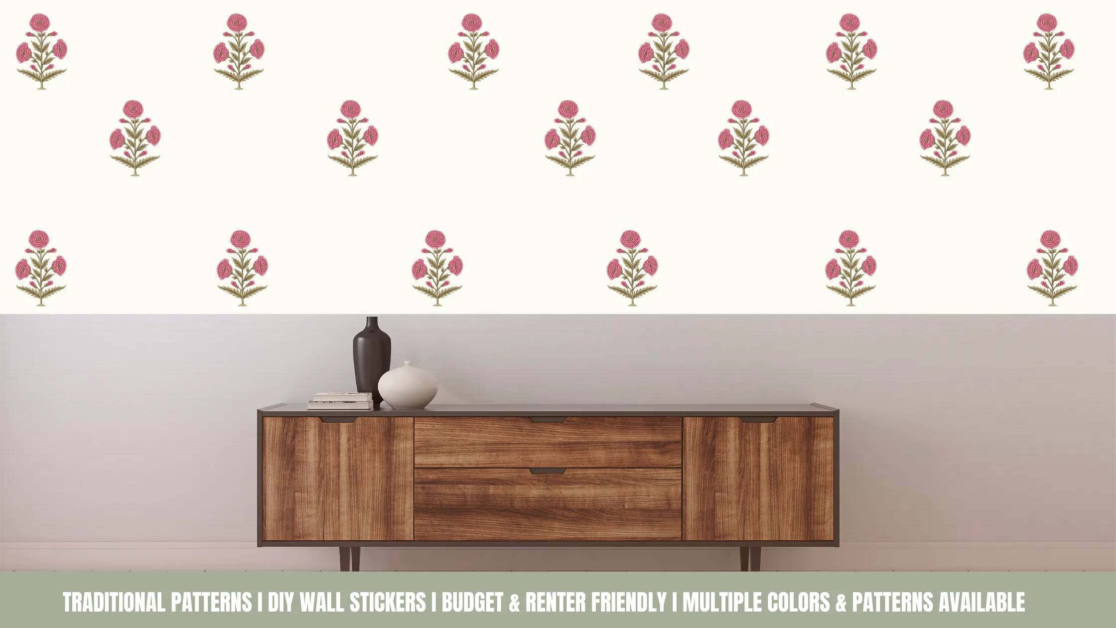 Mughal print wall paper sticker