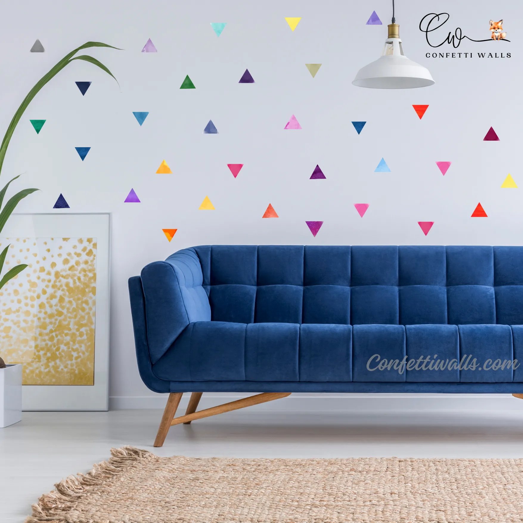 triangles boho wall sticker