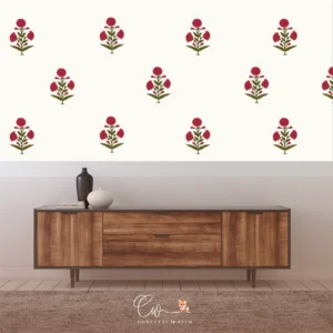 mughal block print wall stickers